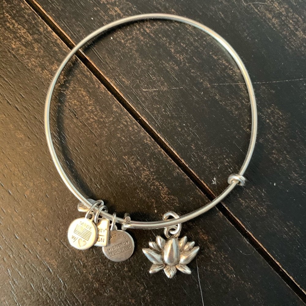 Alex and Ani Lotus Flower Bracelet.